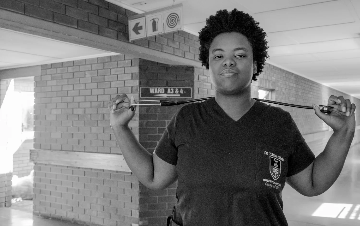 Dr. Zolelwa Sifumba about to start her round.jpg