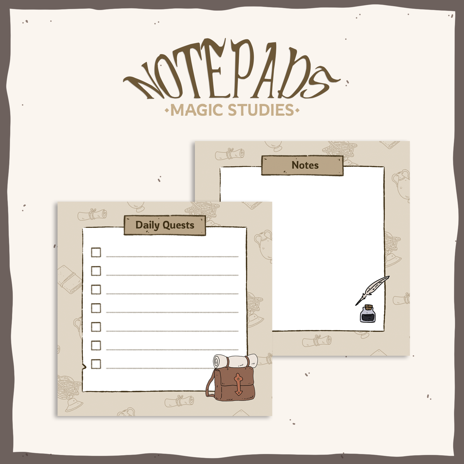Magic Studies Daily Notepads