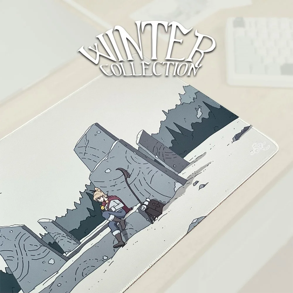 Ithya's Journey Desk Mat - Winter Glade