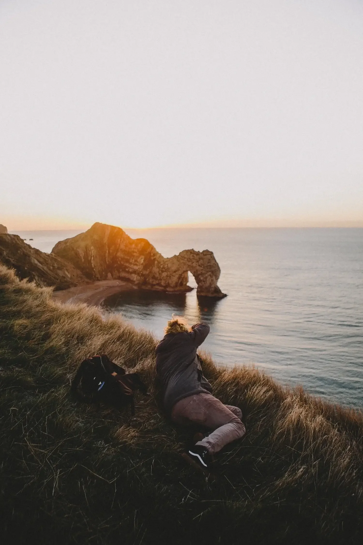 Photographer taking photographs of the ocean