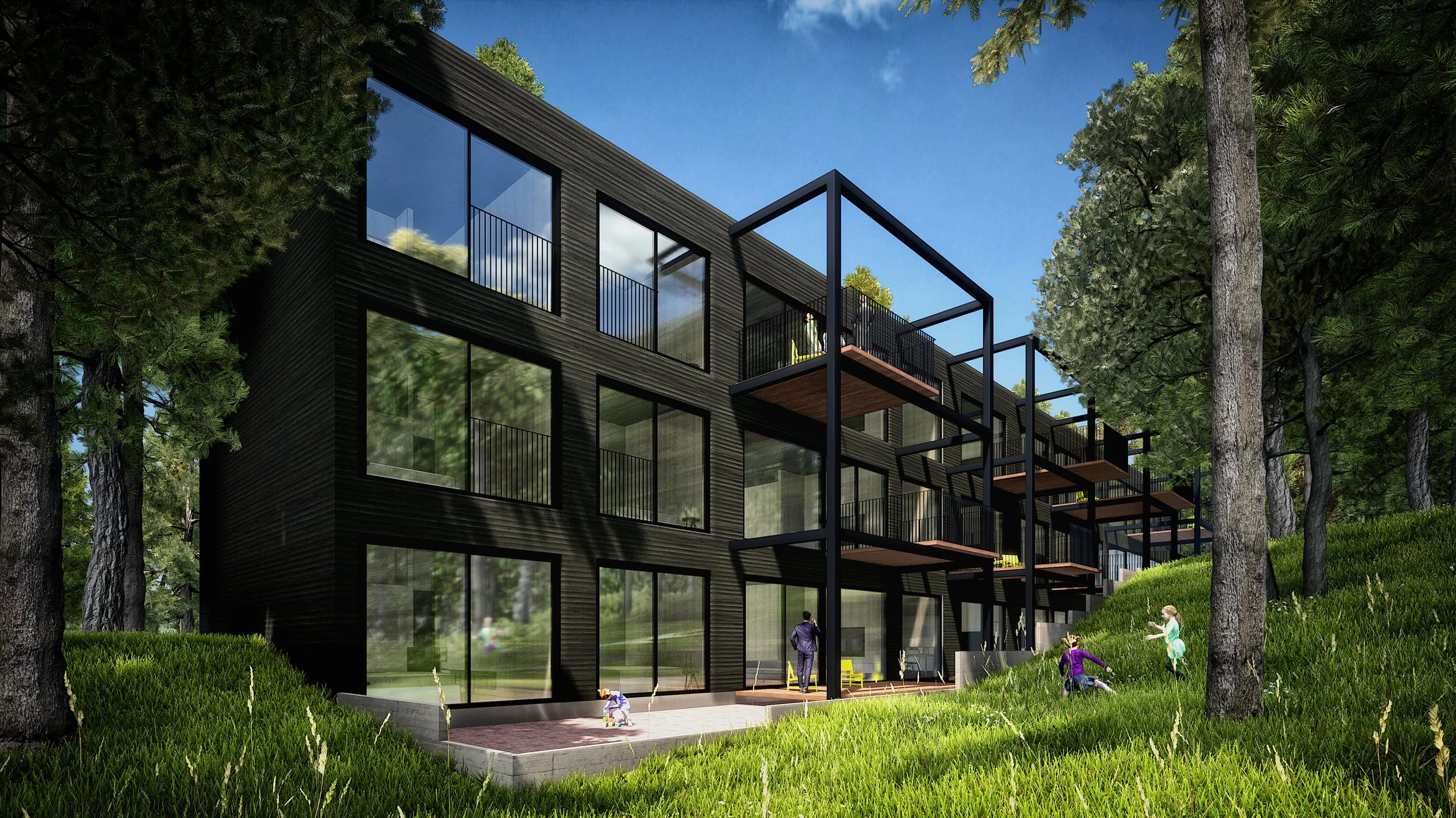  Apartment building  Year of completion: 2022. Built up area: 4220 m2. Riga, Latvia     