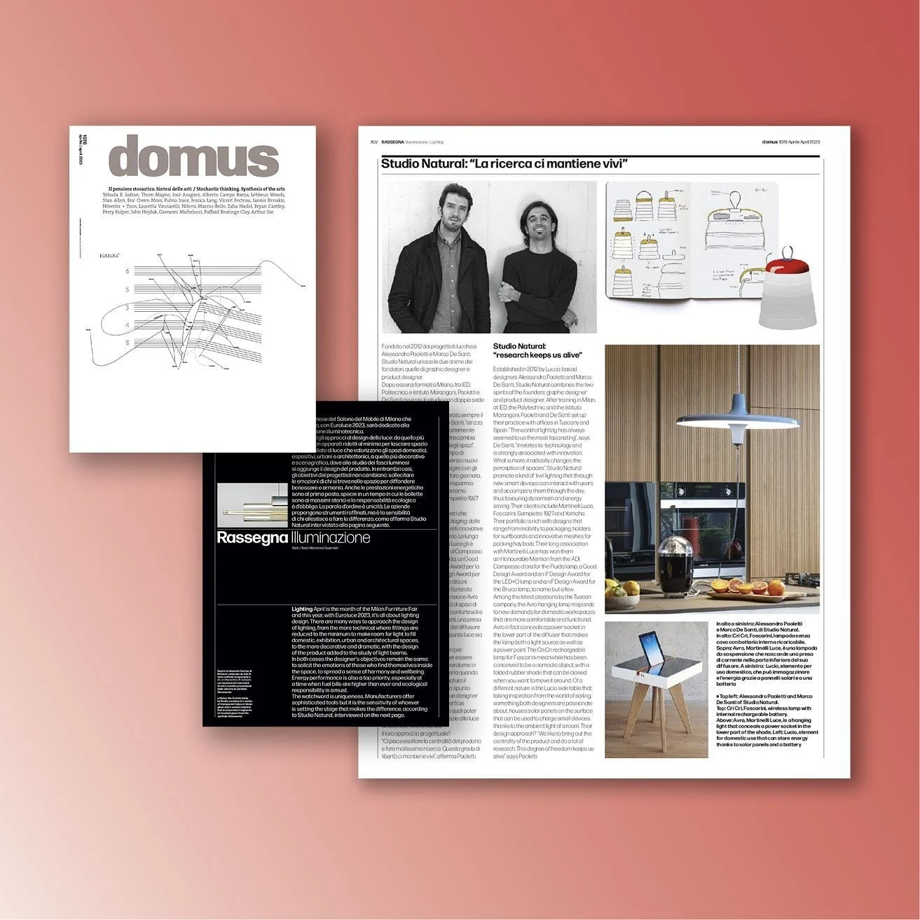 Siamo sull&rsquo;ultimo numero di @domusweb Ringraziamo @mariannaguernieri ed @elenasommariva per il tempo che ci hanno dedicato