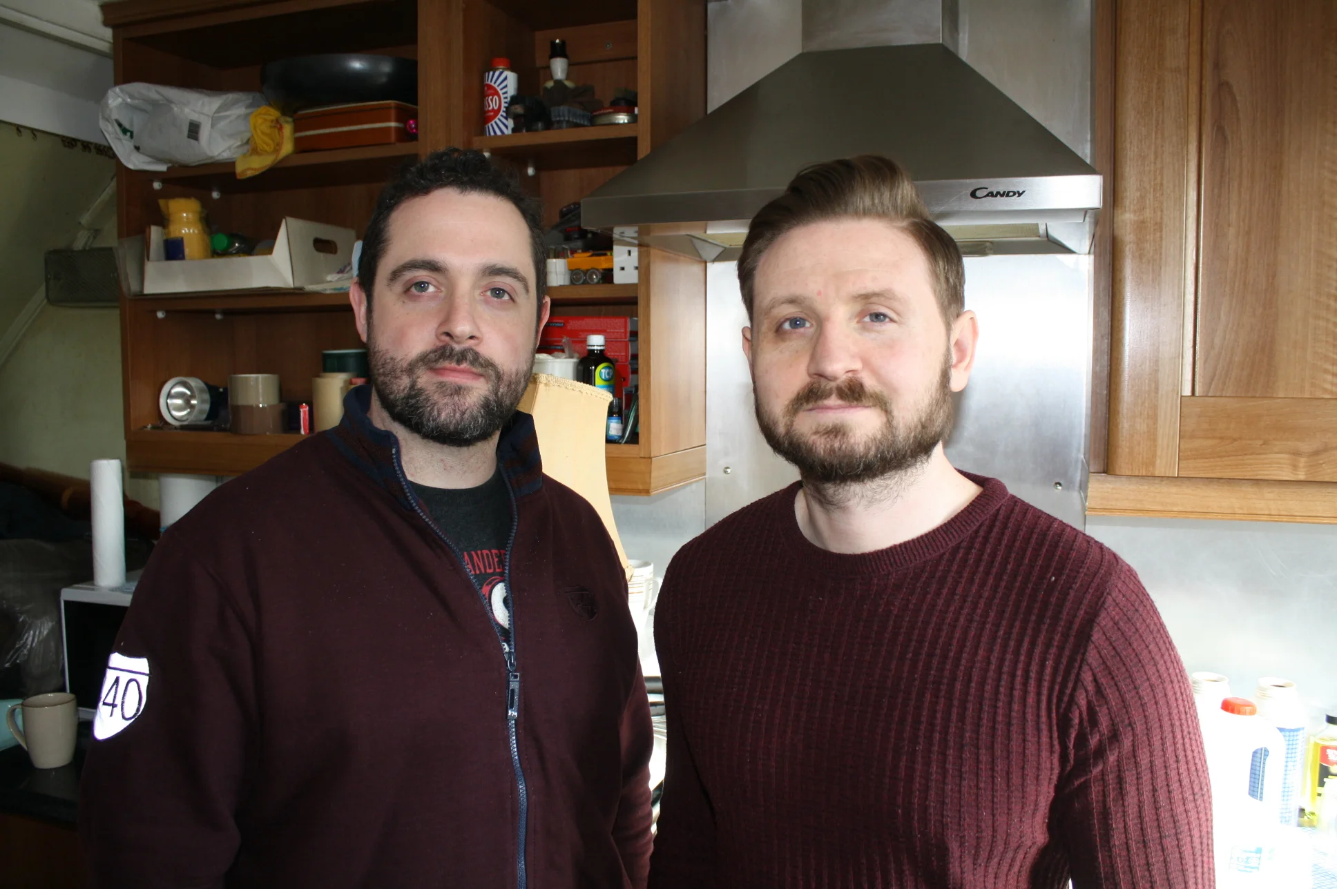 Bit of posing from the director and actor John Sweeney