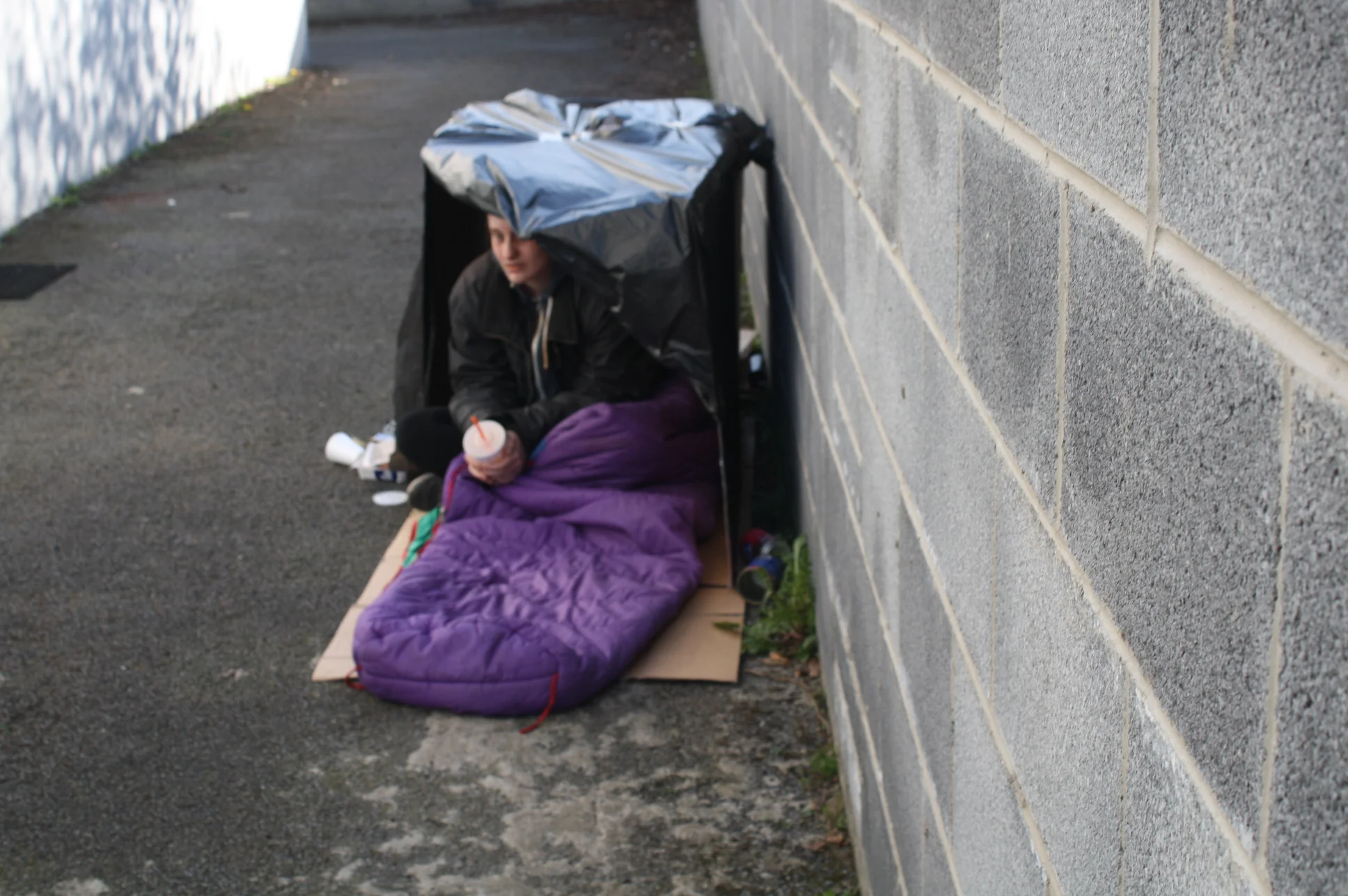 It's sad to think that this is a normal situation for many people these days...