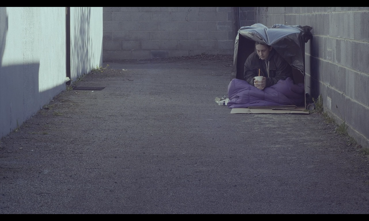 “An Bosca” is a one-minute short film about homelessness…