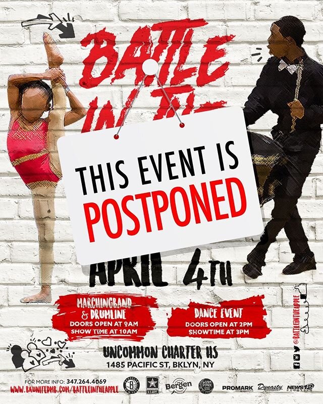 After much conversation and with the safety of all the performers, spectators, host and staff we have made the hard decision to postpone Battle in the Apple 2020 until further notice due to the impact of the COVIS-19 Virus. 
Please stay connected to 