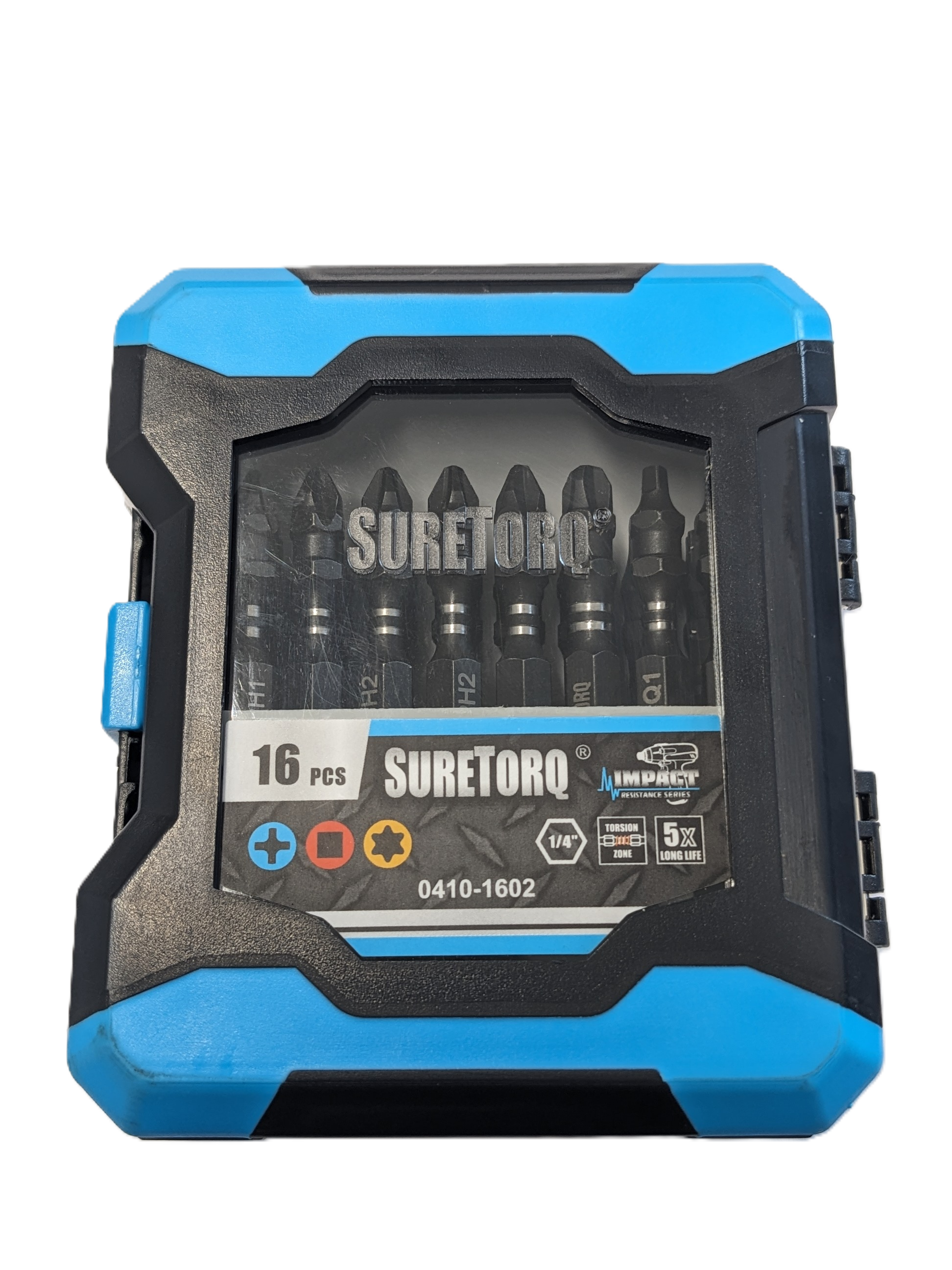 SURETORQ 16 pc. Impact Ready  Magnetic Bit Set With Carry Case
