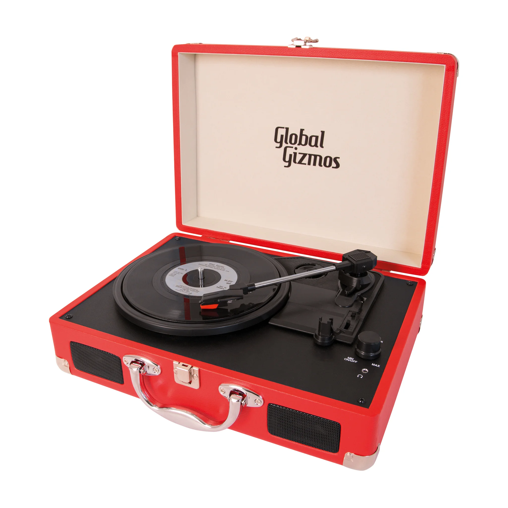 briefcase record player with bluetooth