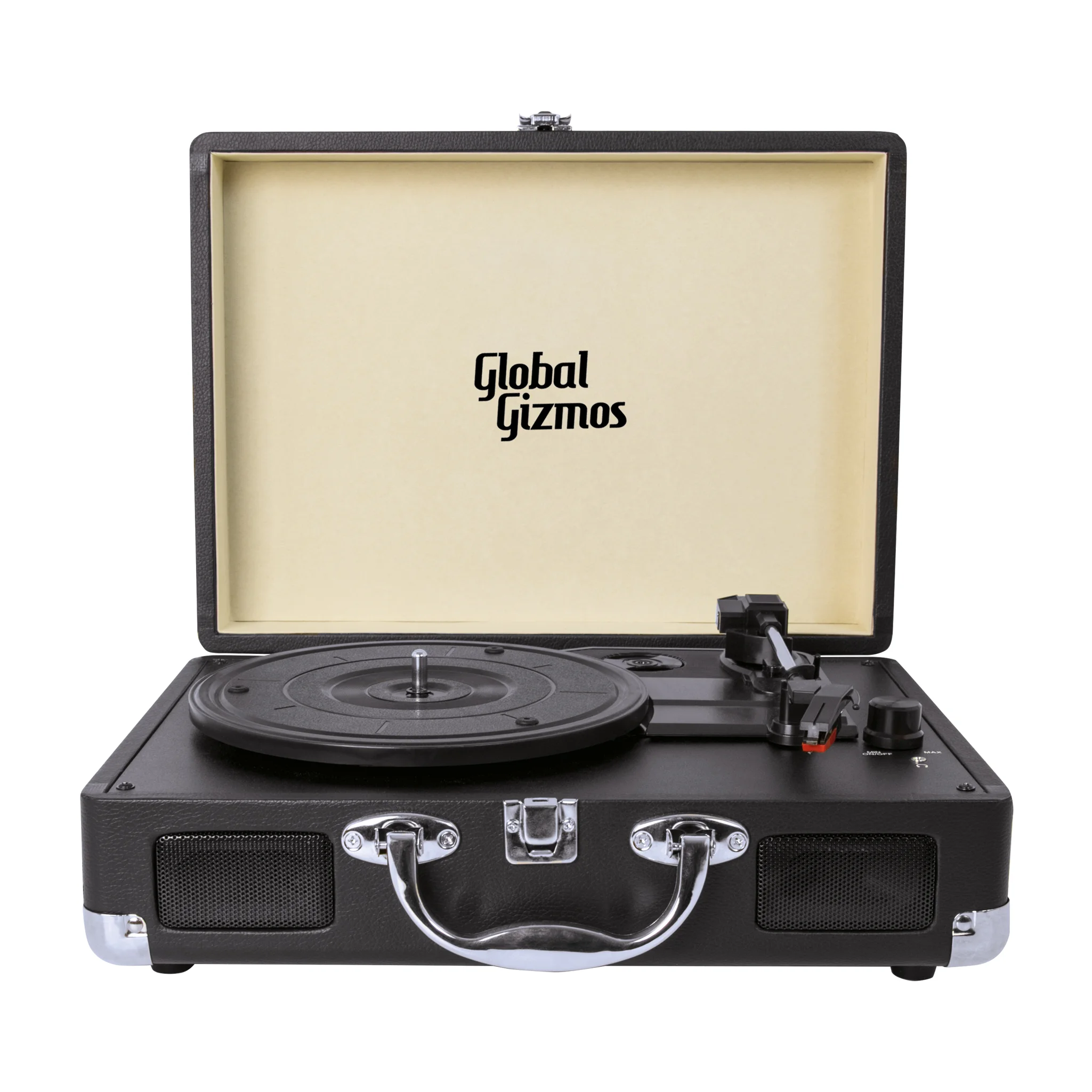 briefcase record player with bluetooth
