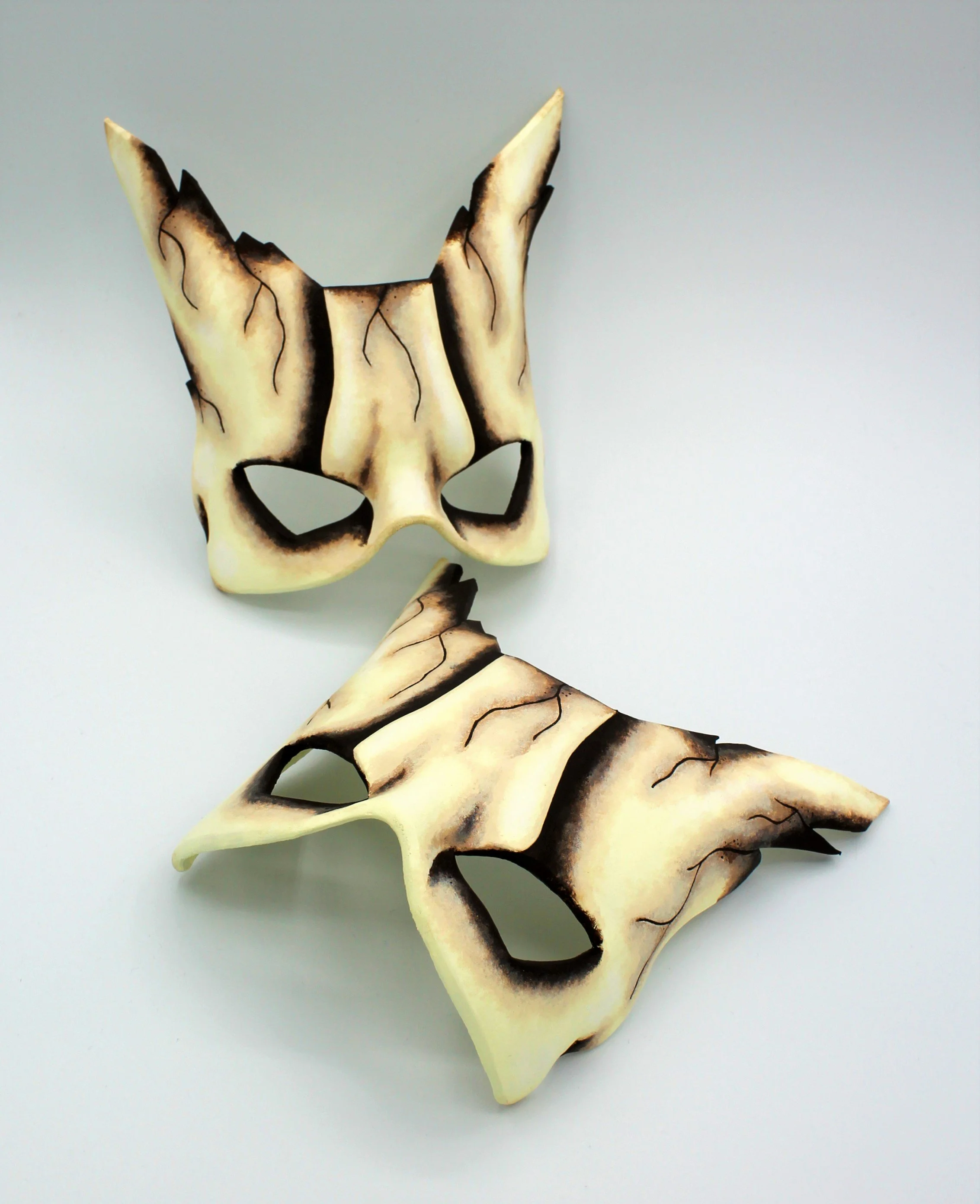 Bone wolf leather masks