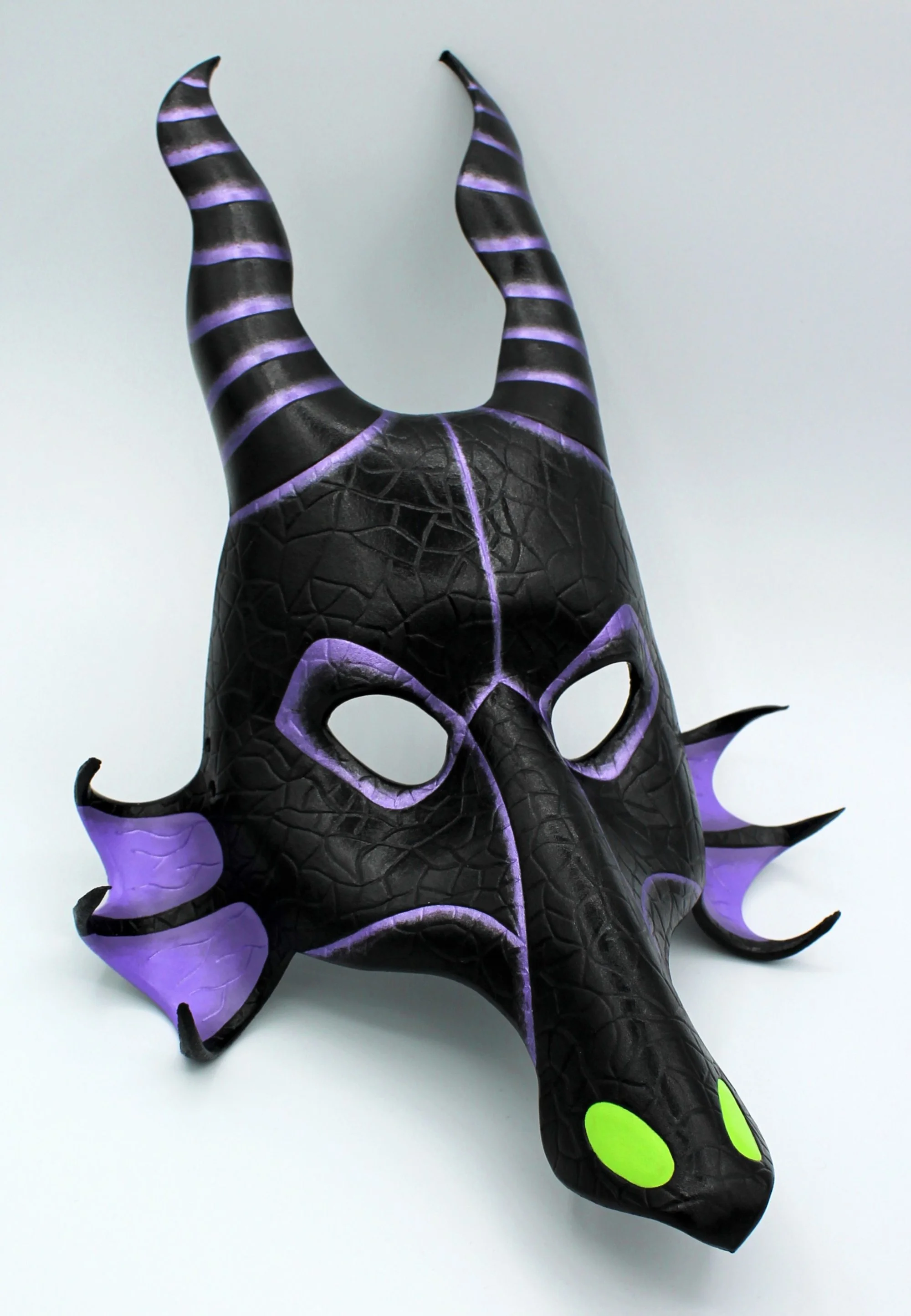 Maleficent dragon leather mask
