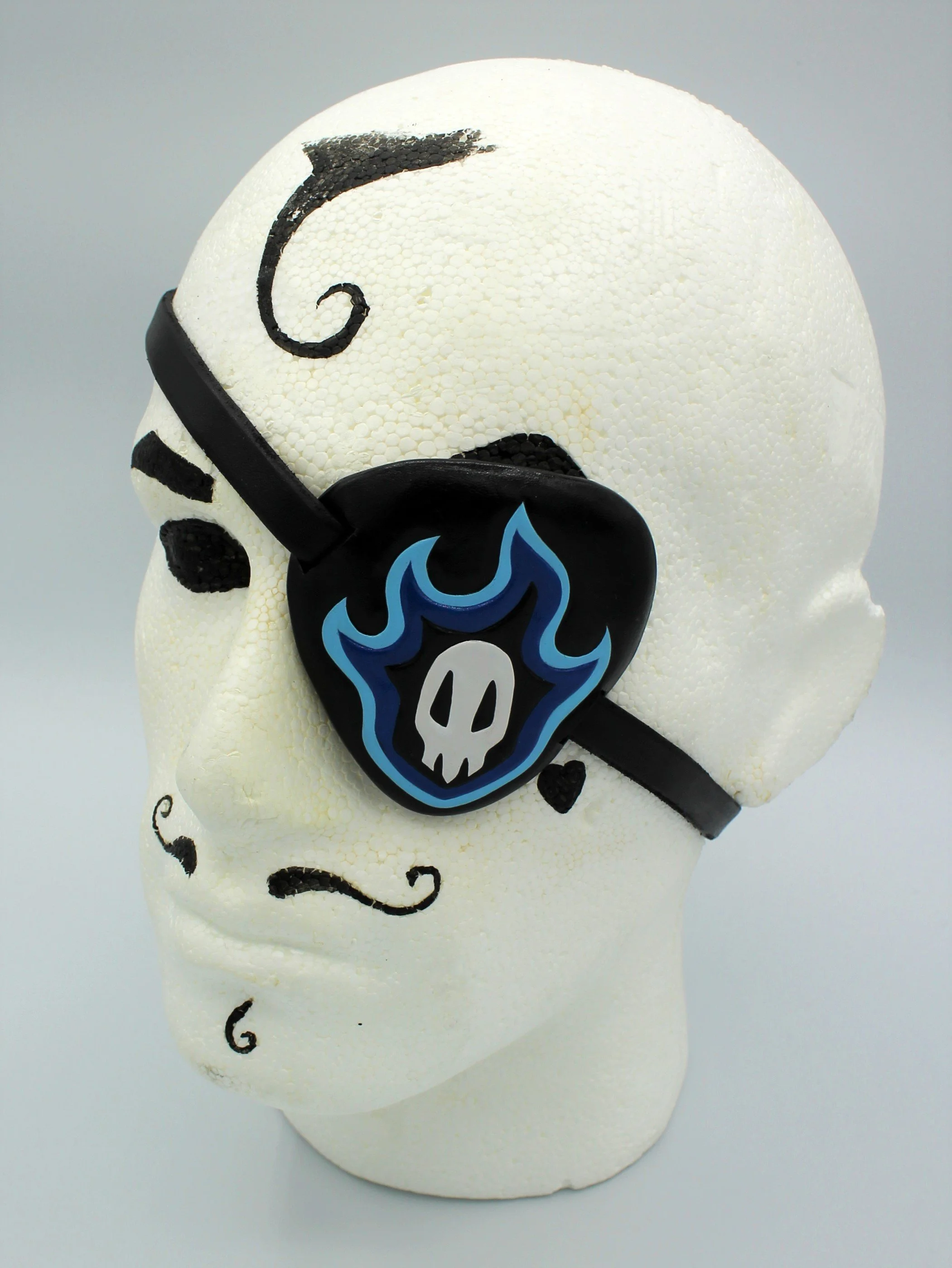 Bleach logo leather eyepatch