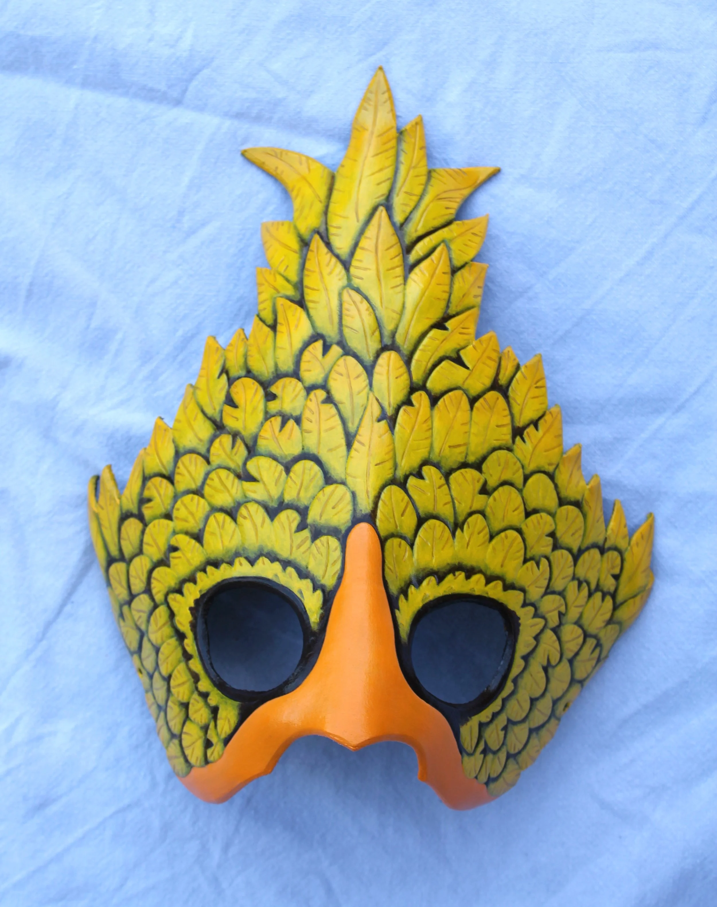 Chocobo leather mask