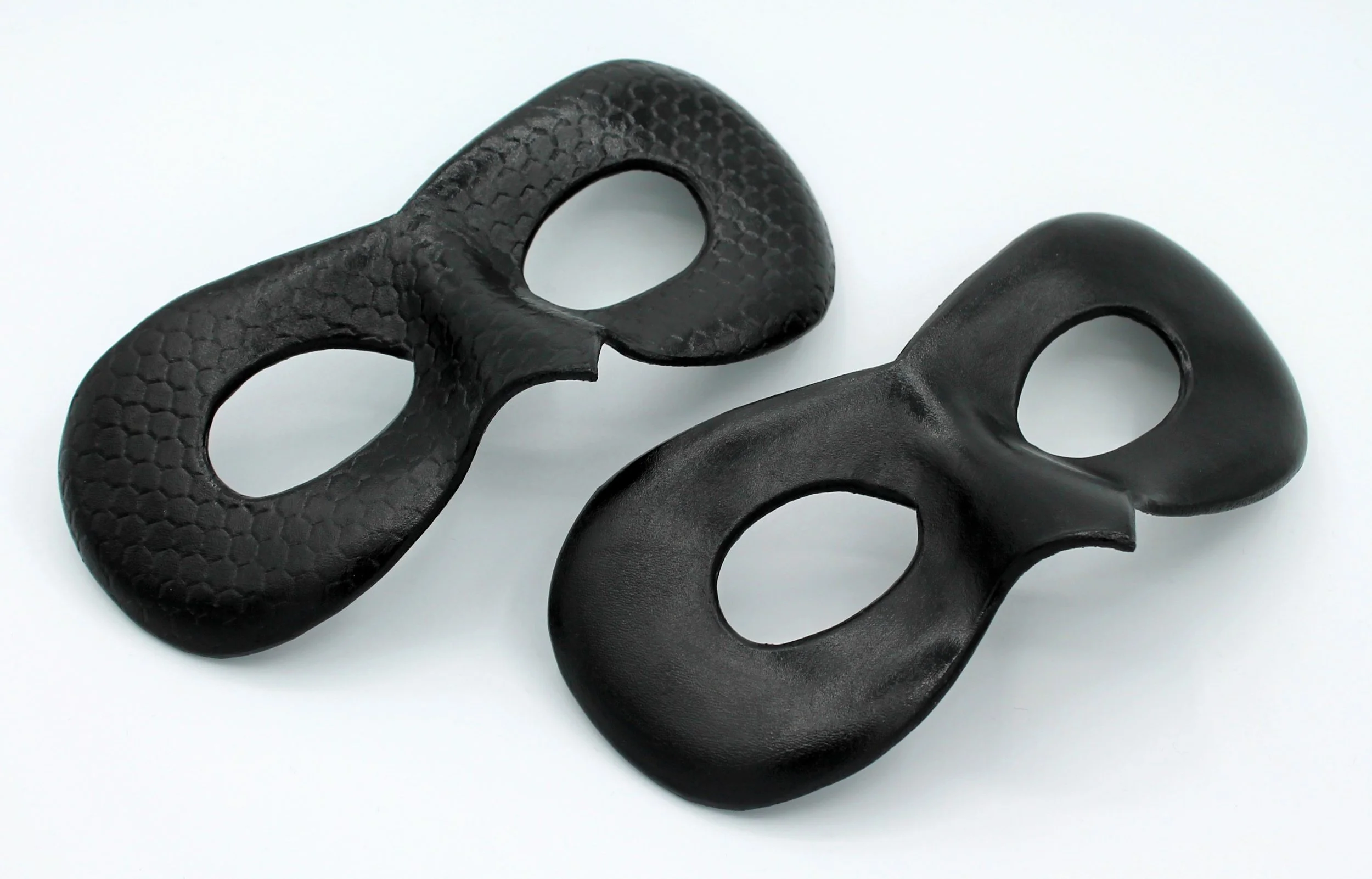 Black leather mask