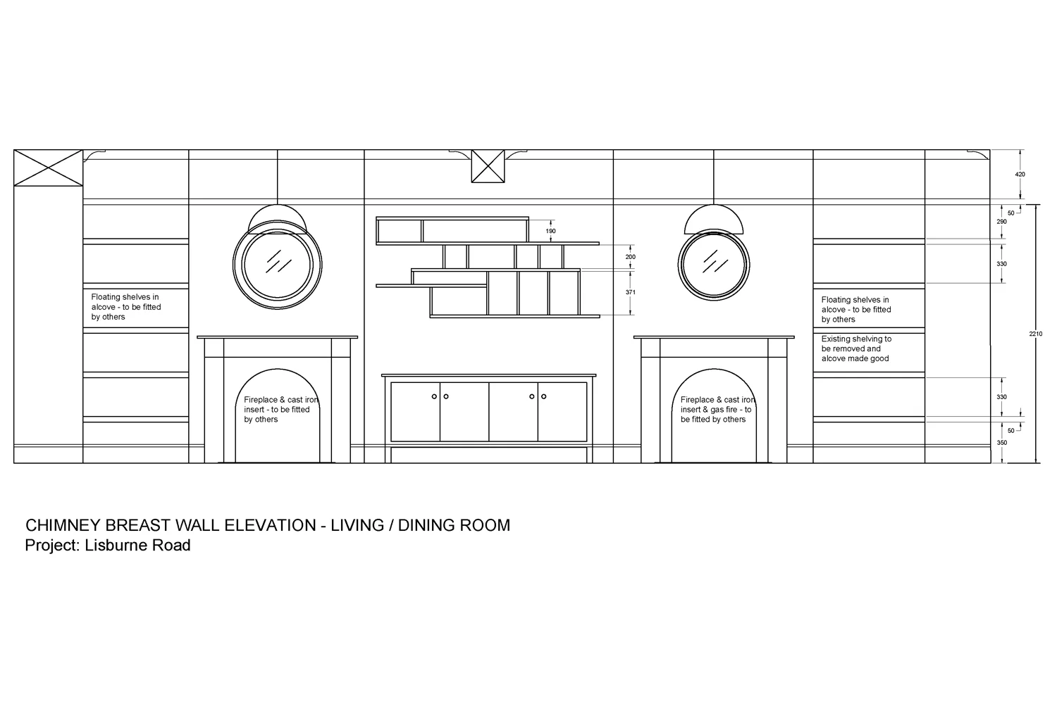 Open plan living and dining room