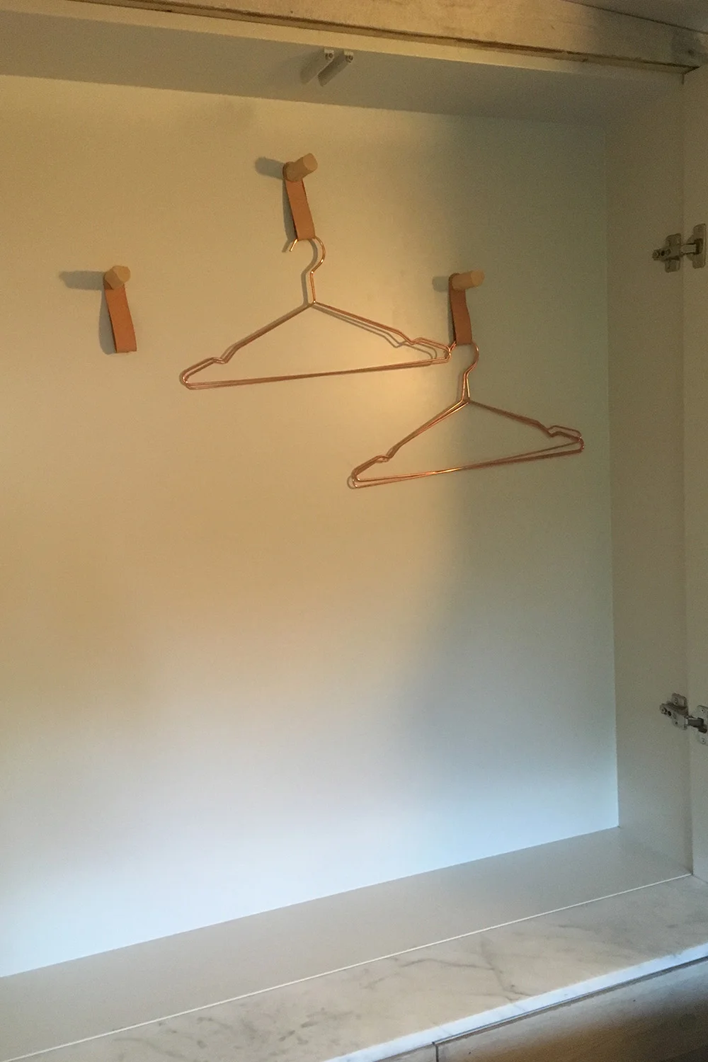 Hidden wardrobe (open)