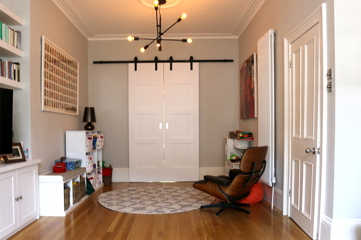  Playroom with doors closed 