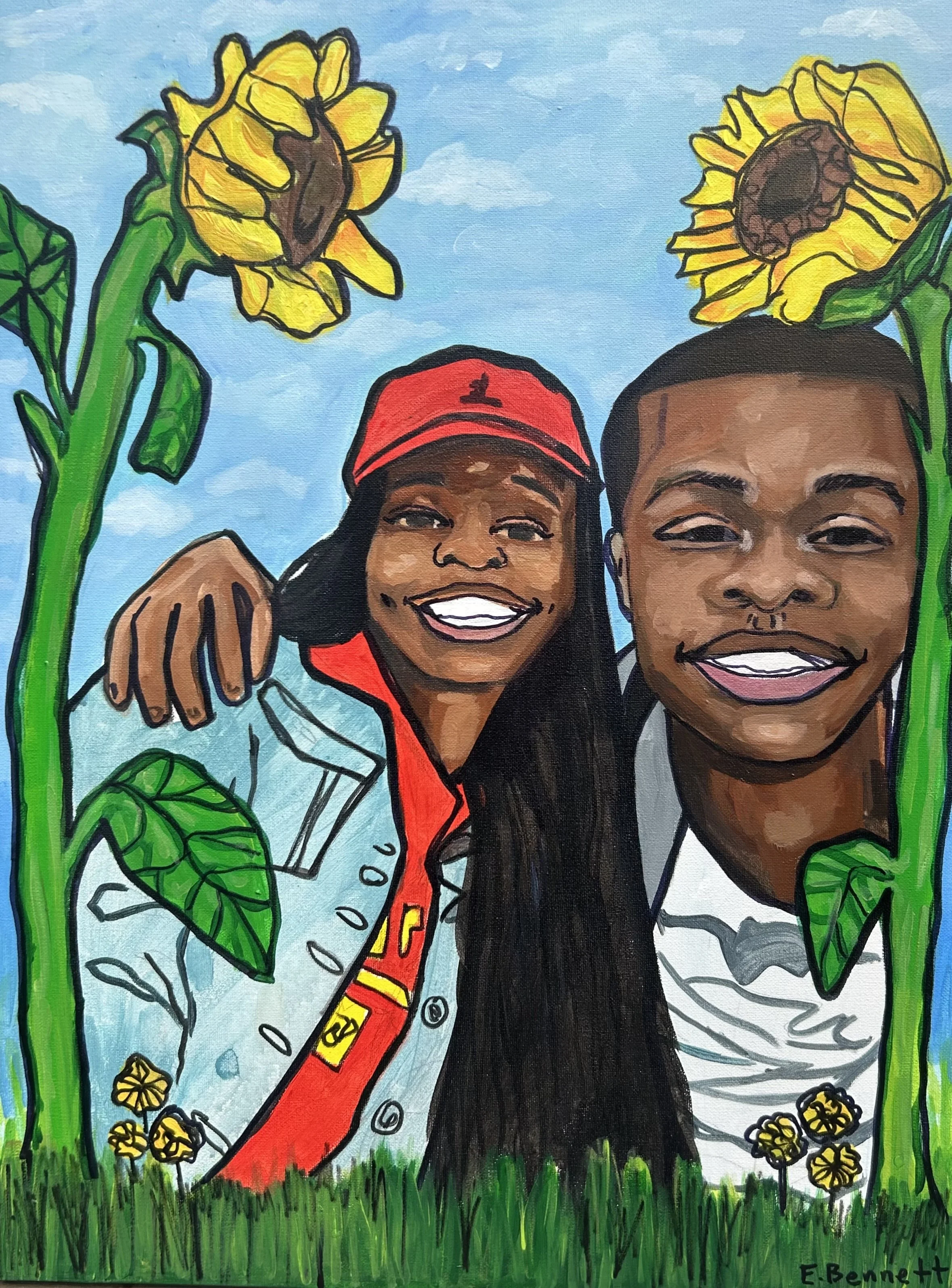 Portrait of Tyeece Lovett by Ebony Bennett&nbsp;