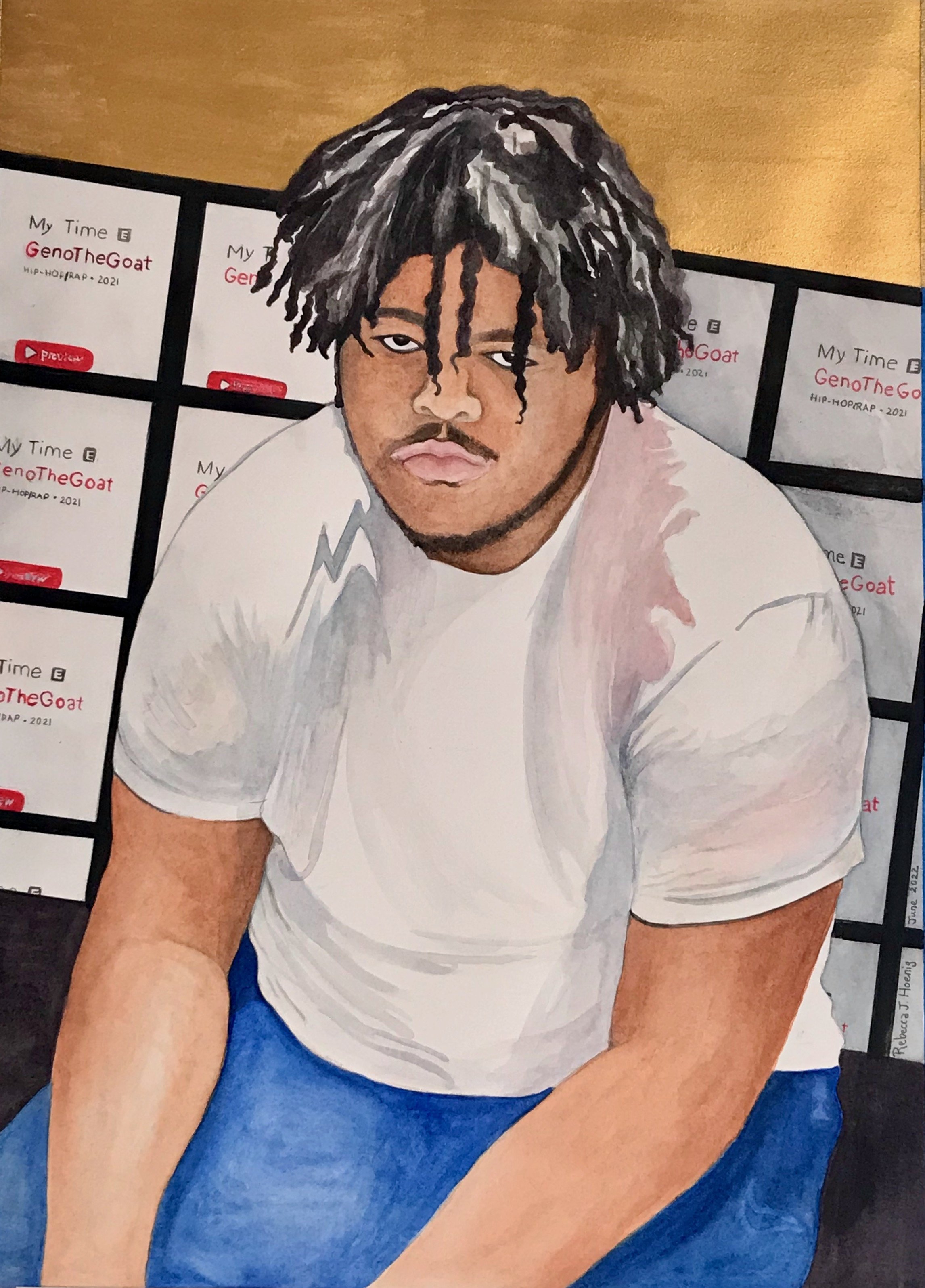Lewis, Makai | “Portrait of Makai Lewis” by Rebecca Hoenig