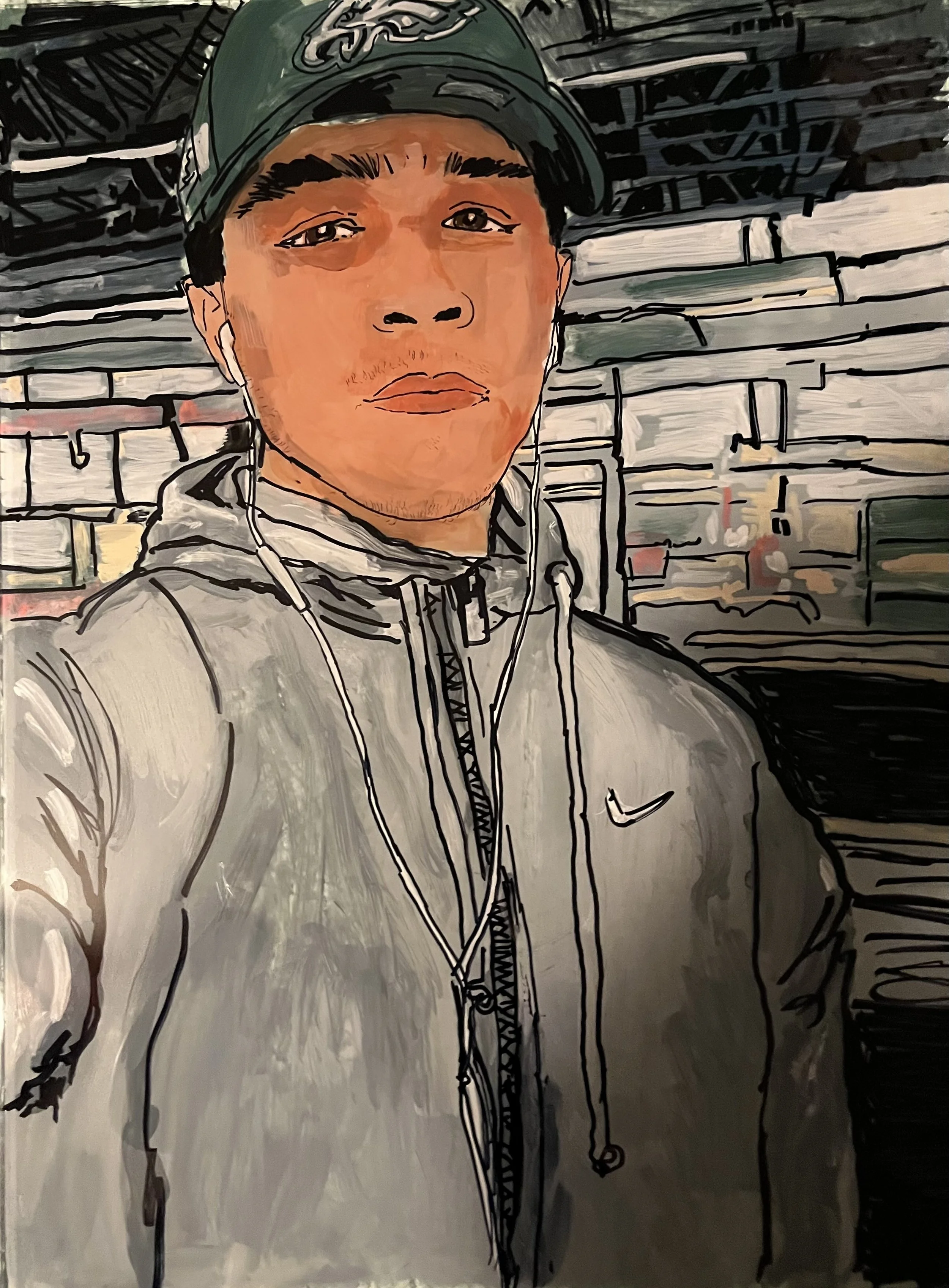 Montero, Emiliano | “Portrait of Emiliano Montero” by Mary Begnardi