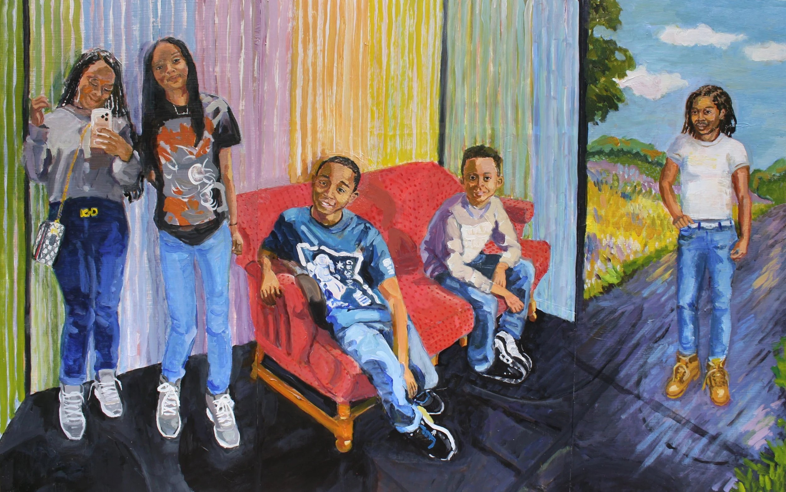 Railey, Maurice | “Tasia Ari Maurice Jr. Messi and Maurice” by Lisa Wilde