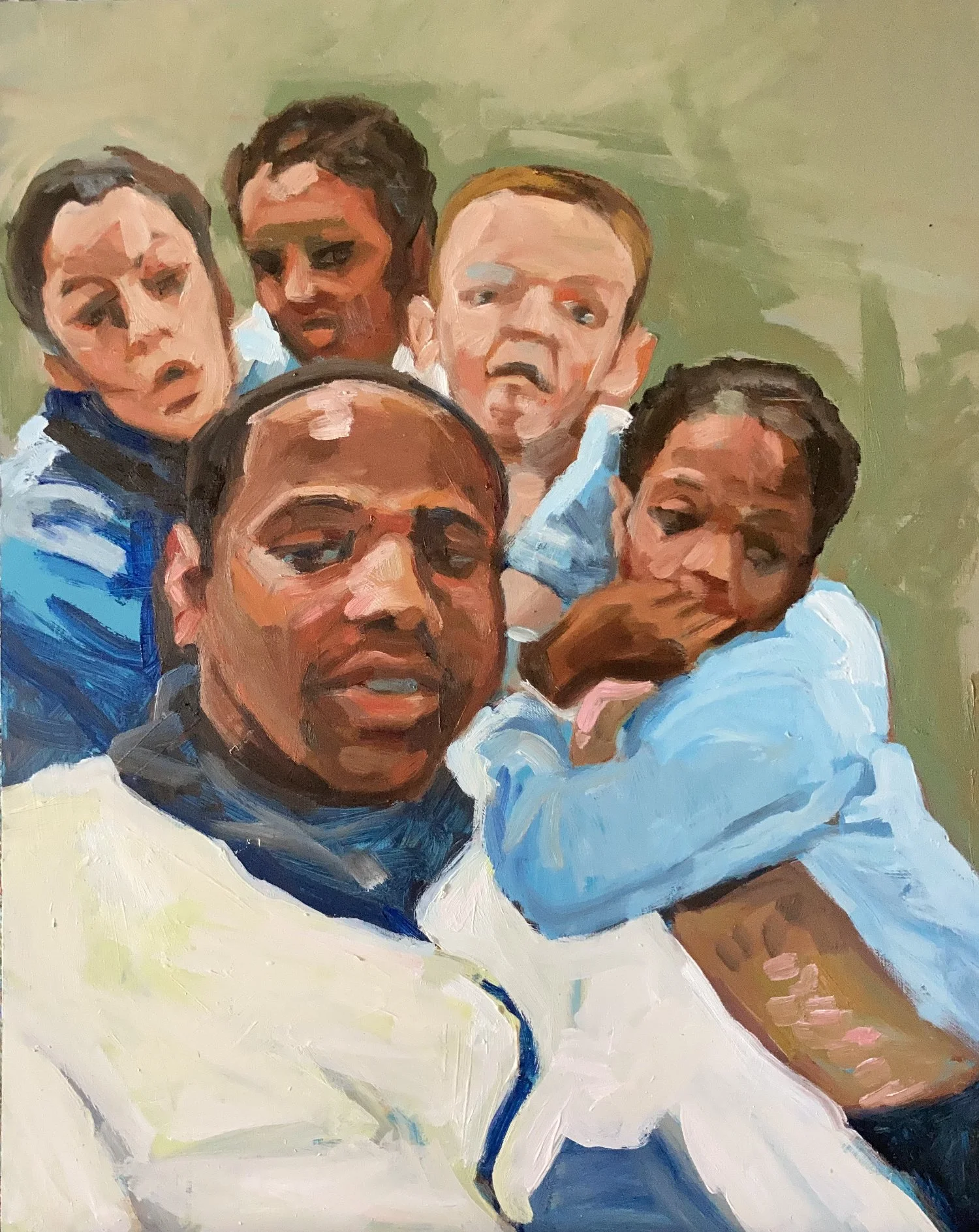 Thomas-robinson, Tashaugn | “Gathered Around Tashaugn” by Maryanne Buschini