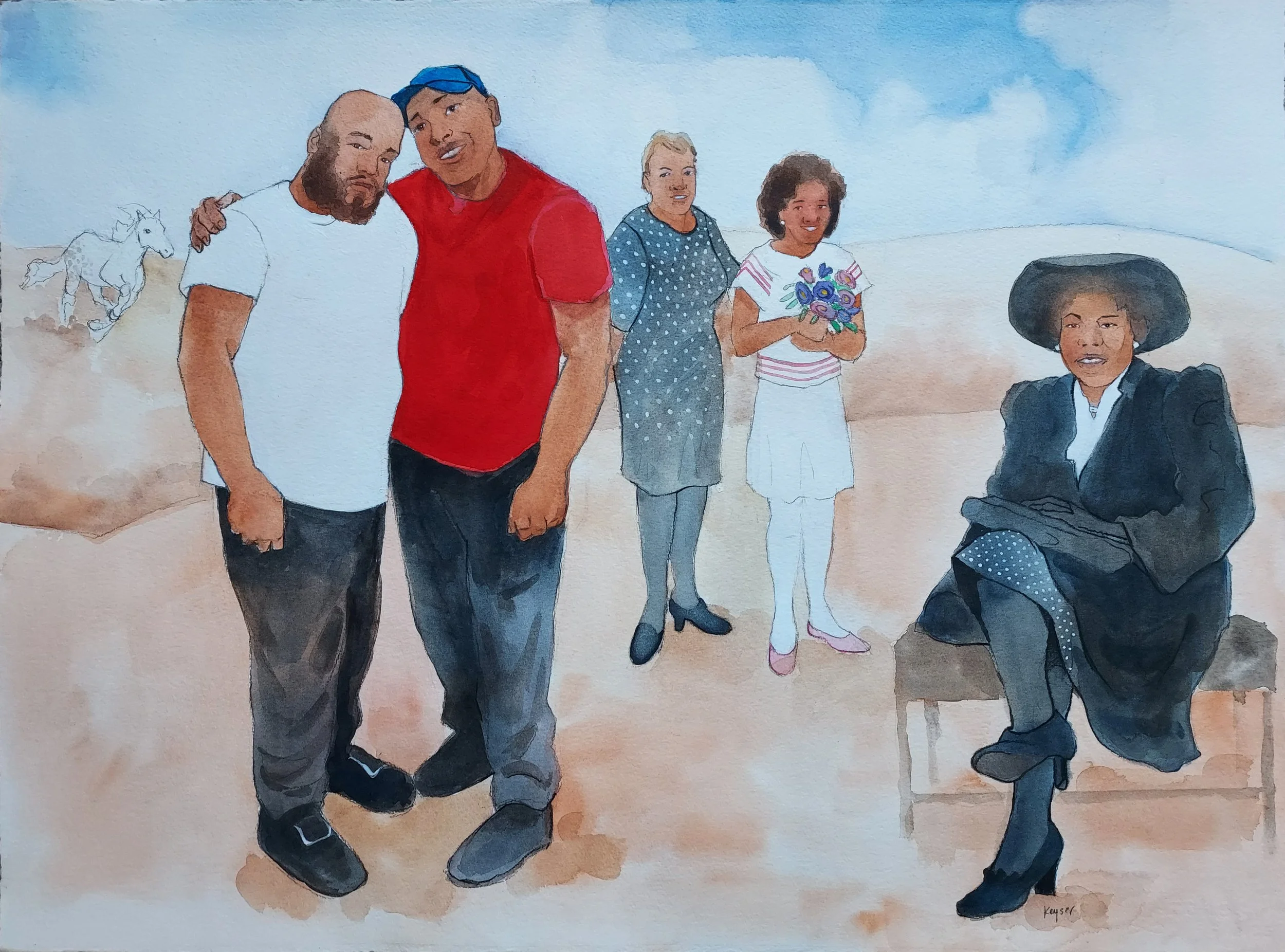 Wood, Hassan | “Family of Hassan” by Warren Keyser