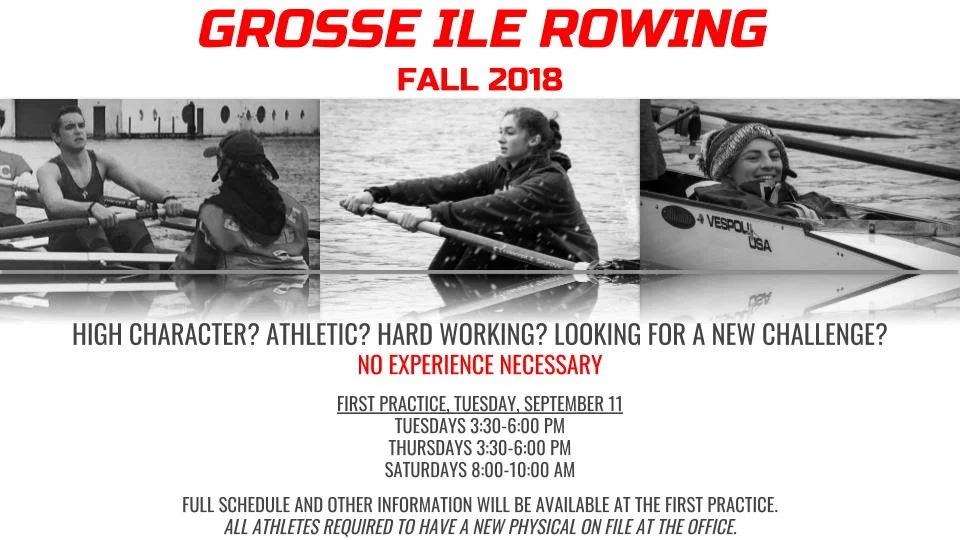 2018 Fall Rowing Program