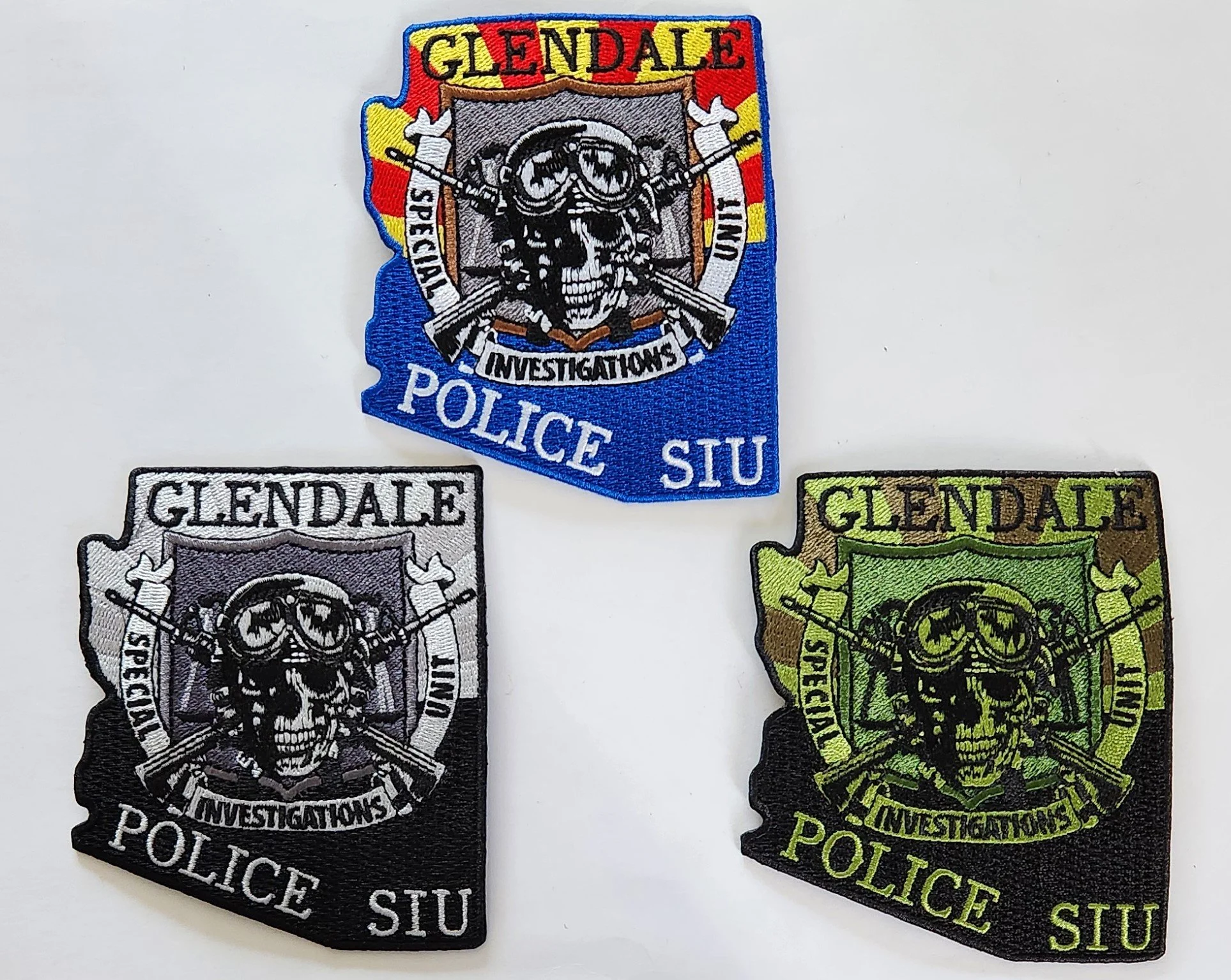 glendale arizona police SIU patch set