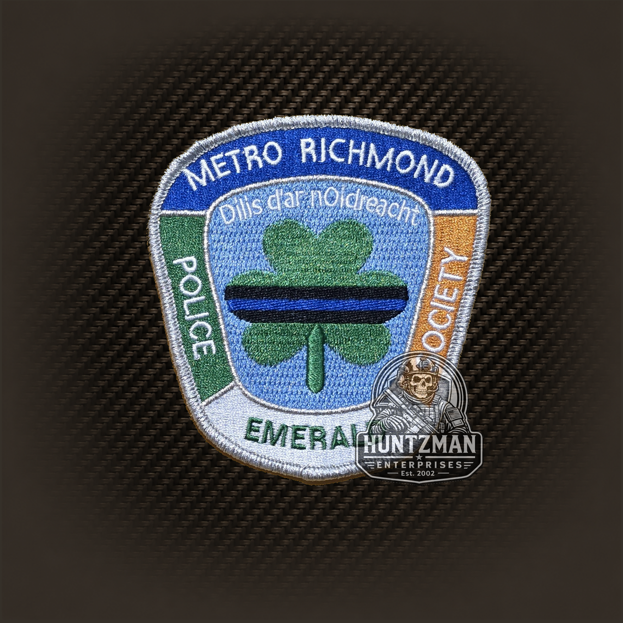 Richmond Virginia Police Metro Emerald Society Shamrock Patch
