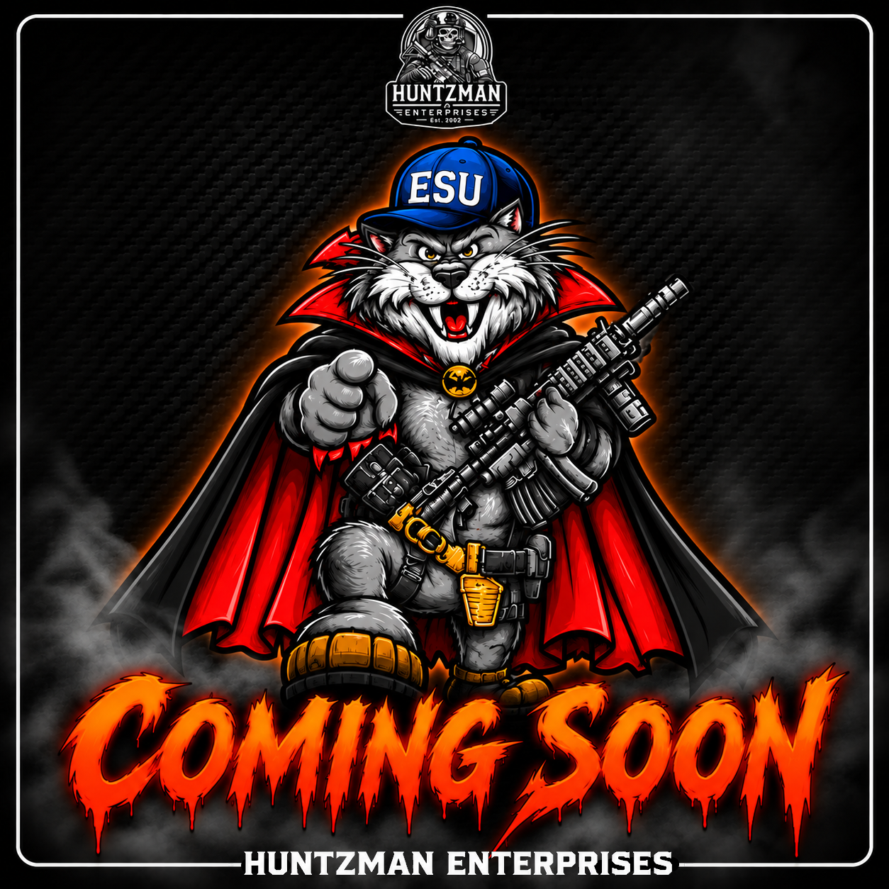 NYPD Emergency Service Unit Halloween 2026 patch teaser featuring the Tomcat character in a spooky New York City design.