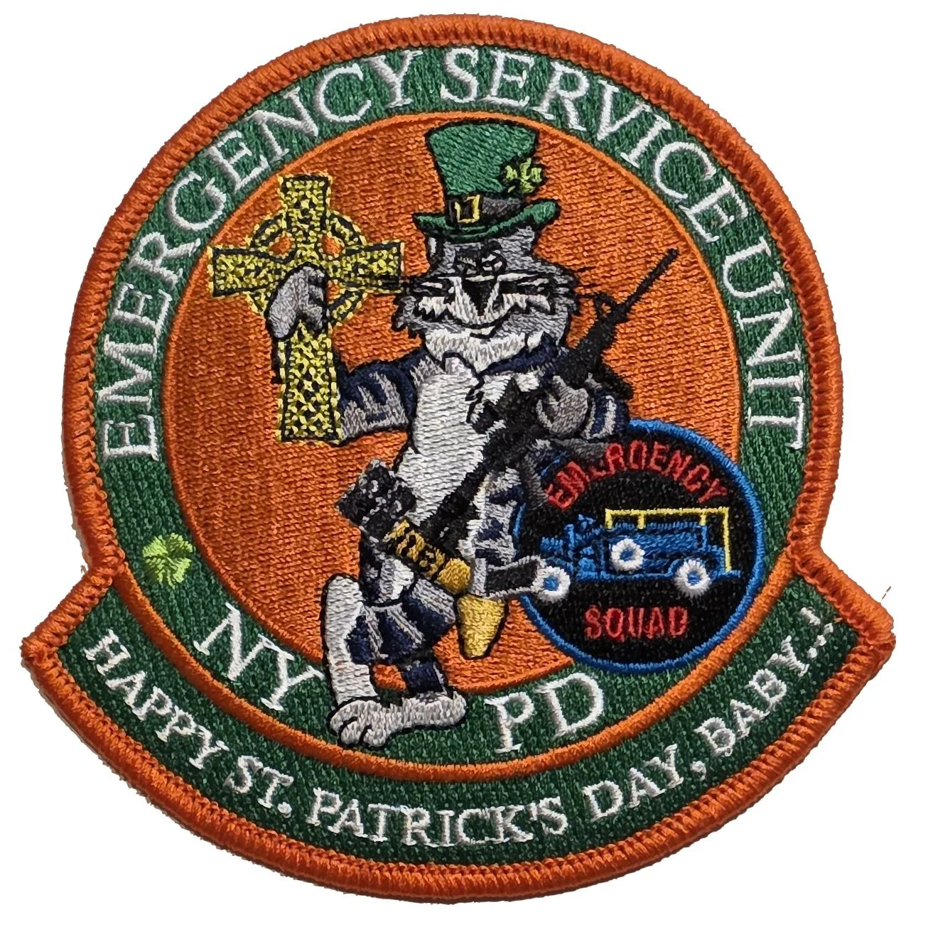 NYPD NYC Police ESU St. Patrick's Day Patch.jpg