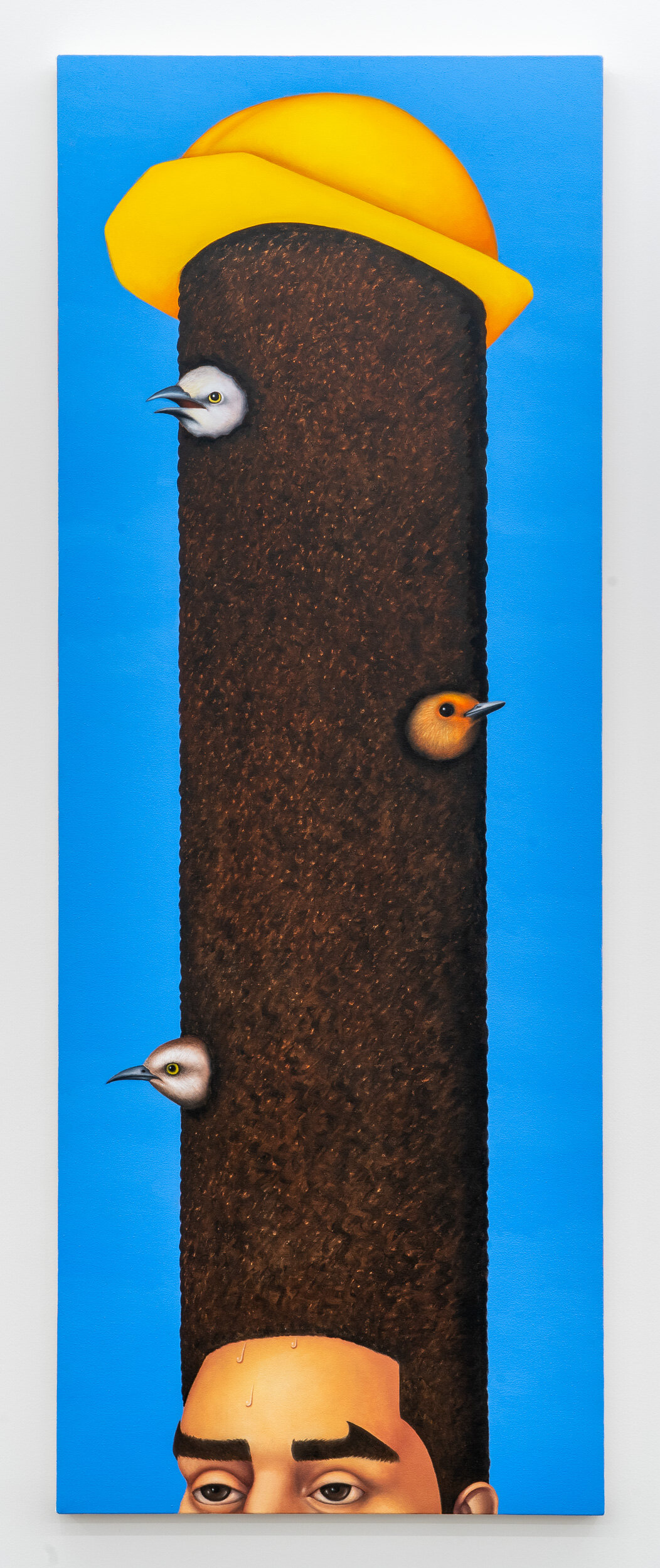   Self-portrait as ecosystem    Oil on canvas, 80”x30” (2020)  