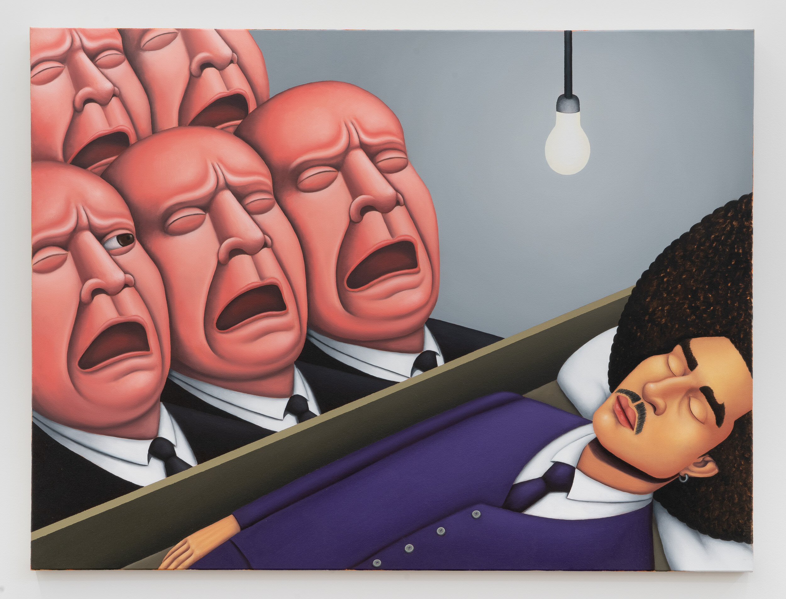   The Demonstration   Oil on canvas, 36”x48” (2020) 