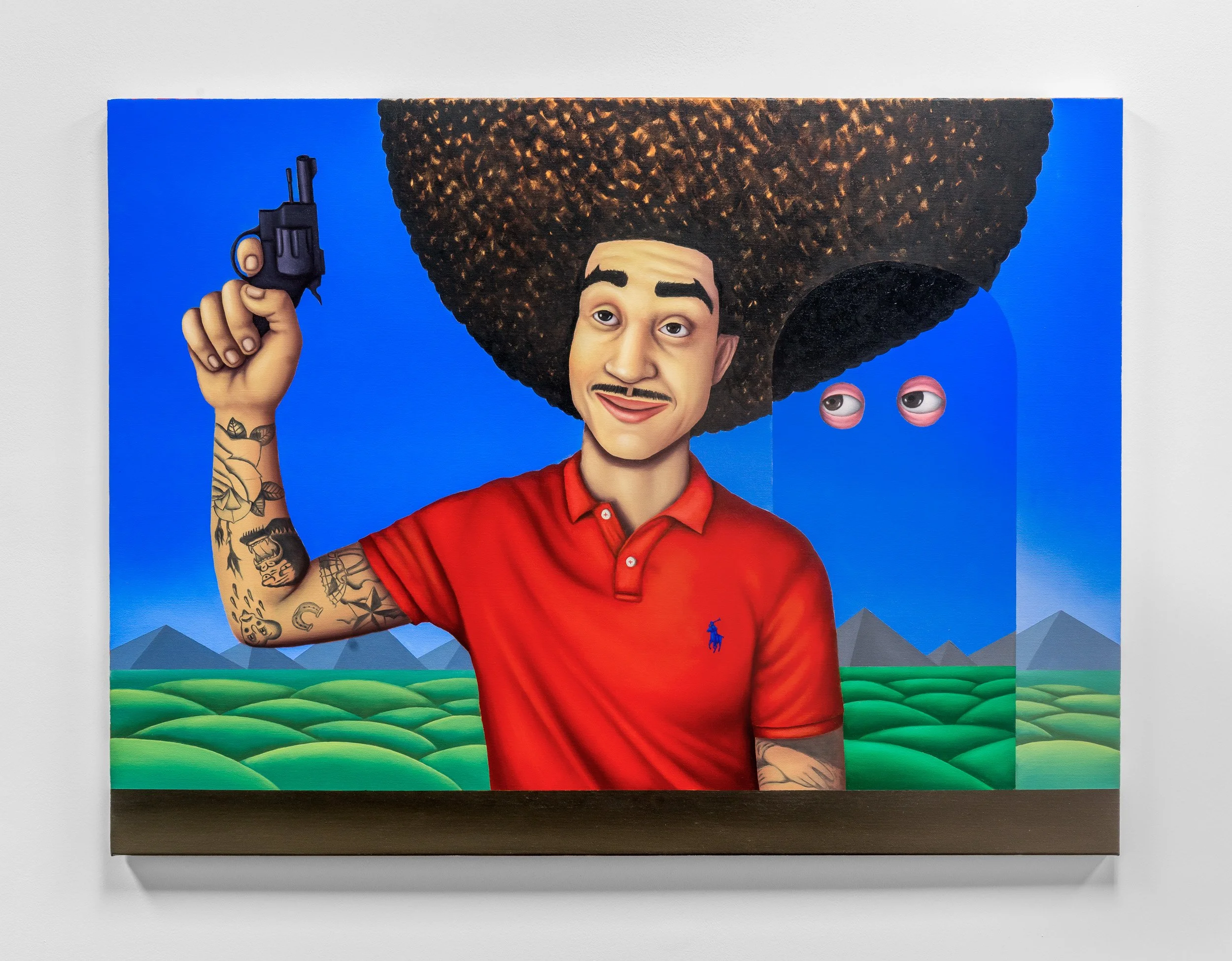   On your marks!   Oil on canvas, 36”x48”(2021) 