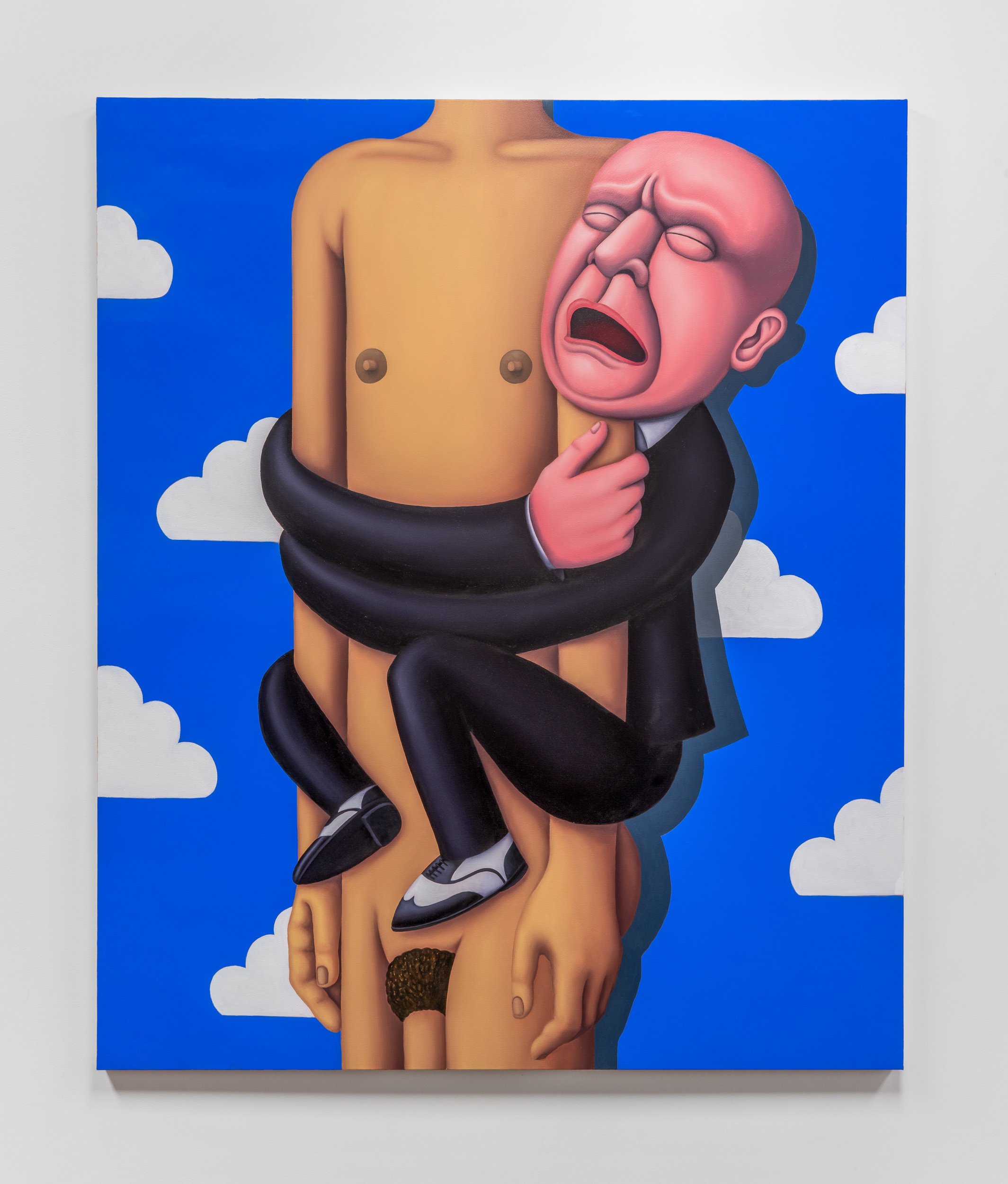   Superfan   Oil on canvas, 72”x60”(2021) 