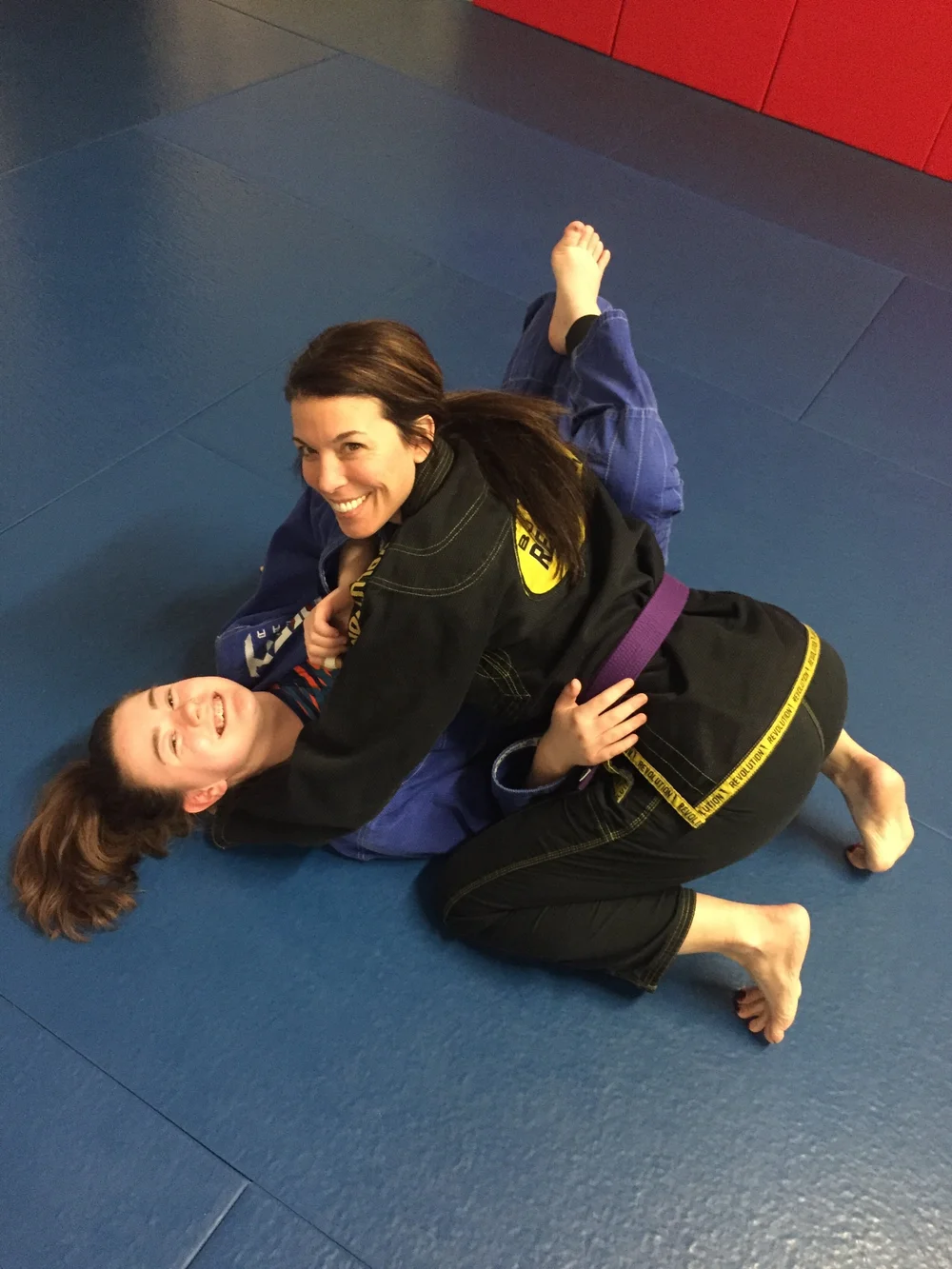 Brazilian Jiu-Jitsu practice at the academy