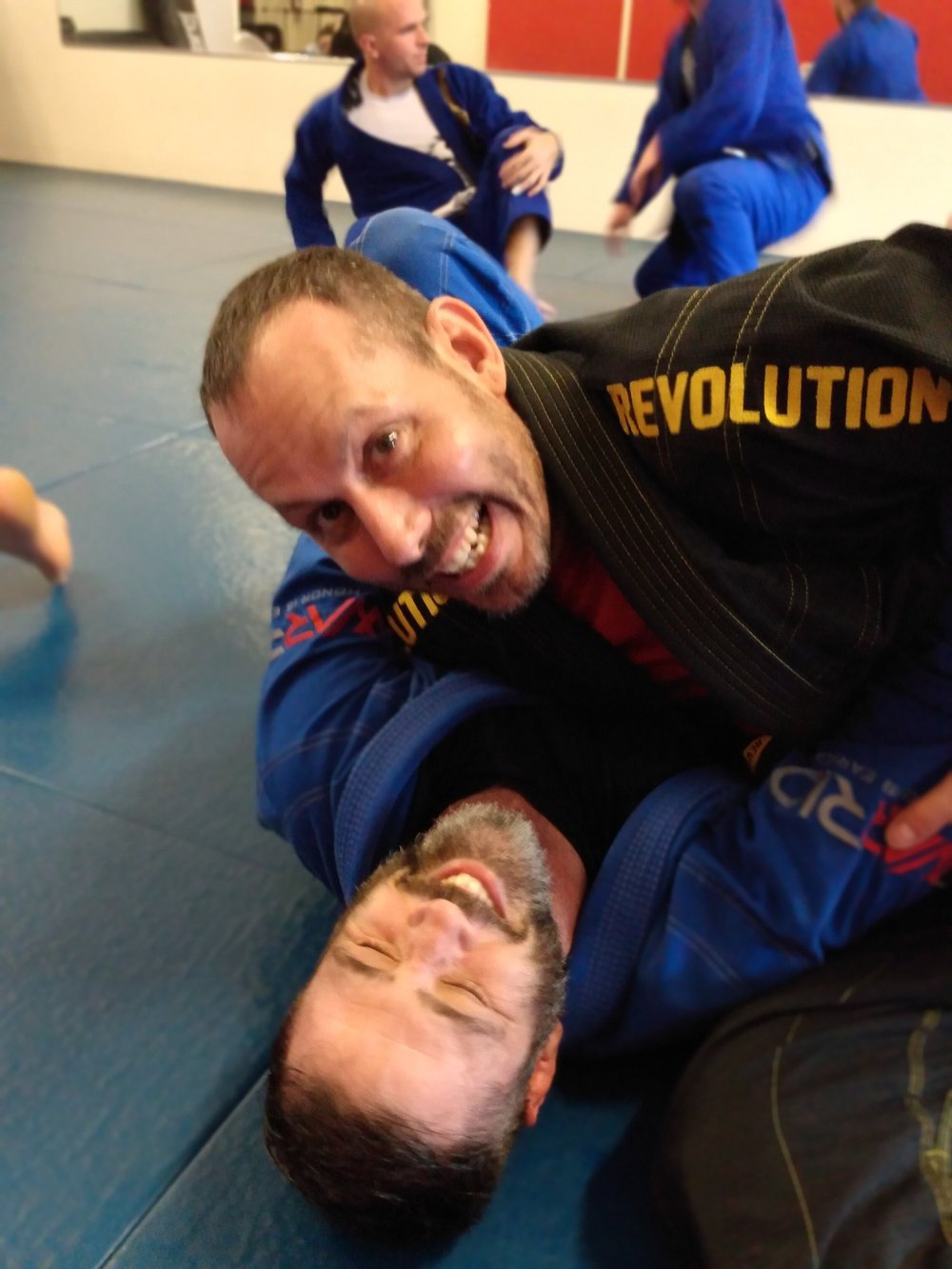Students training together at New England BJJ Academy