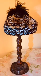 Pheasant Teardrop with Black PomPom - £125.00