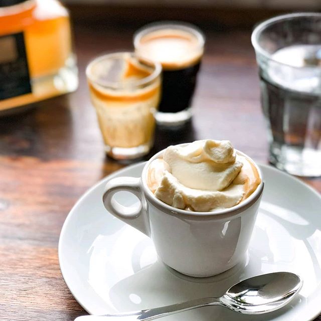 Big, fluffy dollops of whipped cream infused with vanilla and La Tovara Mangrove honey over the top of rich, dark espresso--it's an espresso con panna elevated to new heights. The salty, caramel-like honey brings out the depth of the coffee and adds 