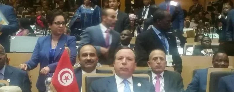Tunisian President Mr. Beji Caid Essebsi entrusted Foreign Minister Mr. Khemaies Jhinaoui with leading the Tunisian delegation to the 30th Ordinary Session of the Conference of Heads of State and Government of the African Union (AU), organised January 28-29 in Addis Ababa, under the theme "Overcoming corruption : a sustainable option for transforming Africa ". Mr. Jhinaoui had on the fringes of his participation in the summit, a set of meetings and working sessions with the heads of African delegations. He met also senior AU officials to review bilateral relations and discuss important issues of mutual interest in the Continent.