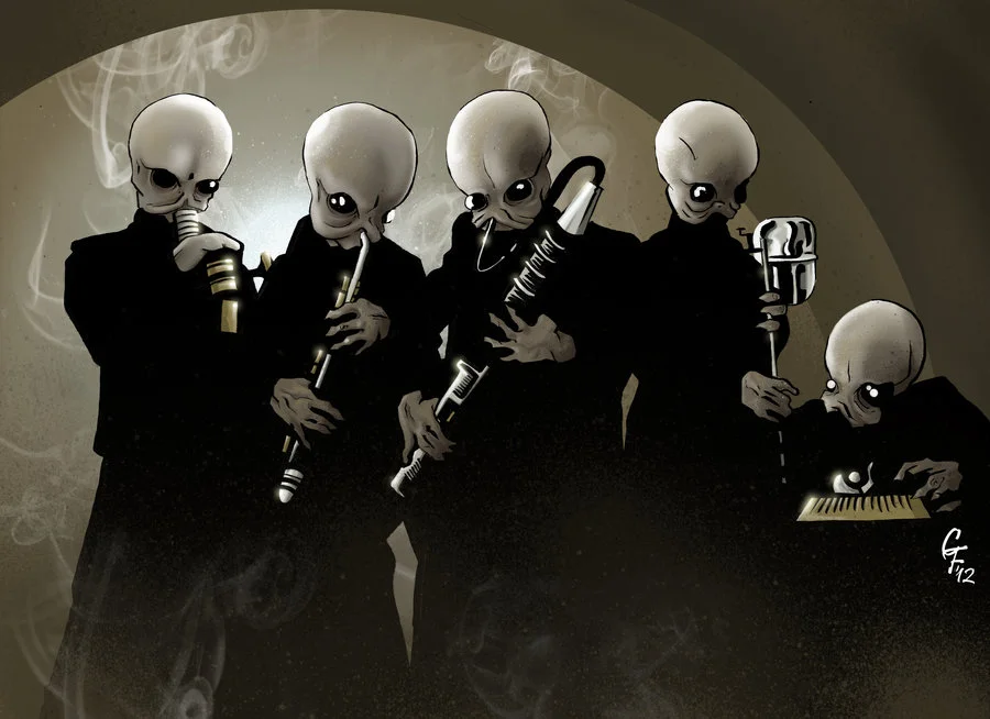 The song most people commonly refer to as the “Cantina Band Song,” or “Cantina Band 1,” actually has a very real, very Earthly name: “Mad About Me.” Then there’s “Cantina Band 2,” named because it’s the second song you hear during the Cantina Band scene in the original Star Wars Episode IV: A New Hope (yes, there are two songs), which is called “If I Only Could Let Go and Cry.