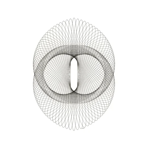 Alpha Binary, ink on paper, 20x20 inches