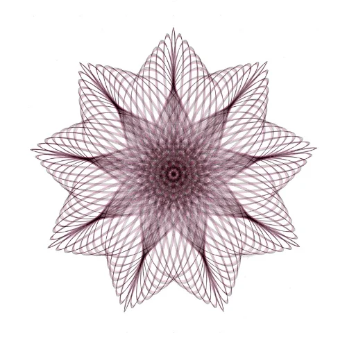 Polyanna, ink on paper, 28x28 inches