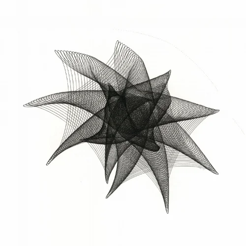 Spectre , ink on paper, 22x22 inches