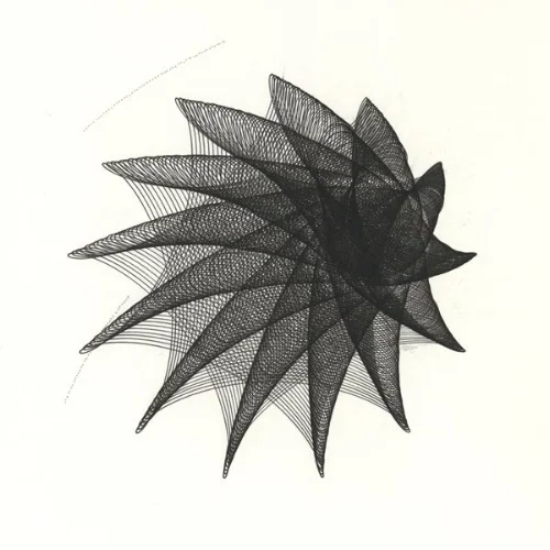 Black Hole, ink on paper, 12x12 inches