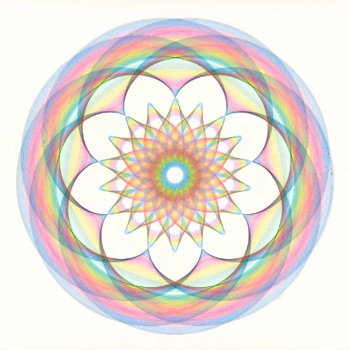 Softserve Electromagnetic Radiation , ink on paper, 55x55 inches,