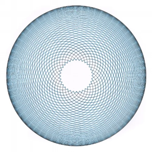 Blue Haze , ink on paper, 30x30 inches