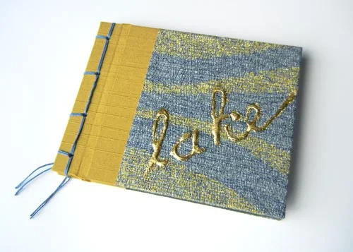 Lake , book binding, writing, photography