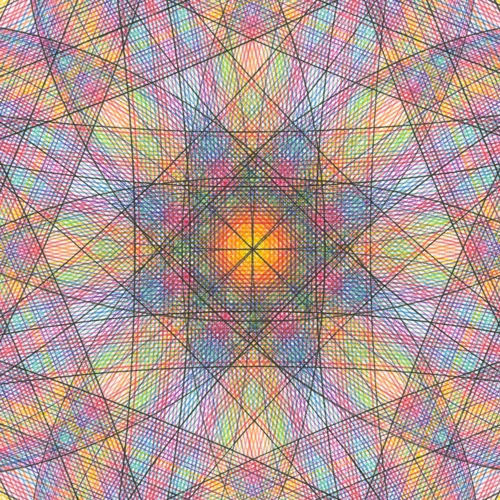 I DREAM IN COLOR , detail of center.